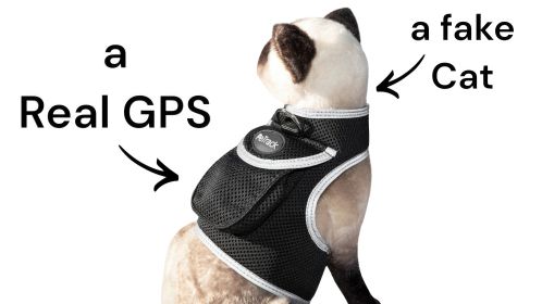 Dog Collar Mount Tracker w/ Wireless Realtime Pet GPS System Phone App Size:L